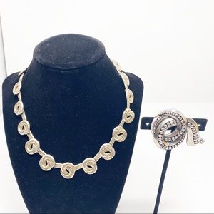 132 Margot de Taxco sterling pin and necklace 5297